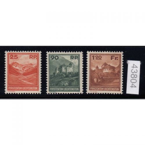 Liechtenstein 1933 : Mi.-Nr.:119-21 **  geprüft   Attest