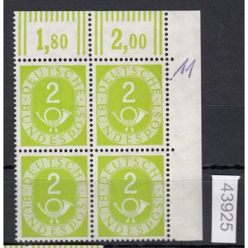 Bund 1951, Mich.-Nr.: 123 ** Eckrand    lesen