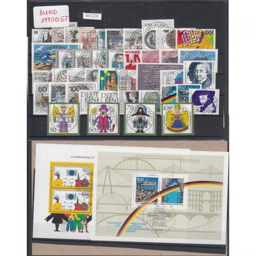 Bund 1990, Mich.-Nr.: 1444-1487 Gestempelt Komplett LUXUS PLUS Zentrisch Ersttag