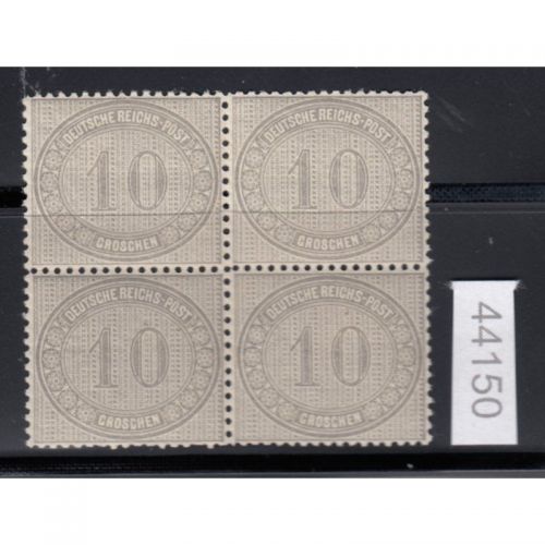 DR 1872, Mich.-Nr.: 12 **   4er.-Block