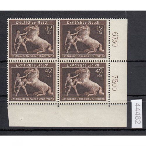 DR 1939, Mich.-Nr.: 699 ** Eckrand  4er.-Block