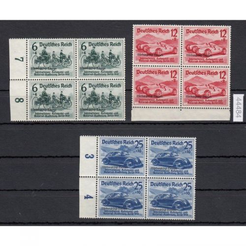 DR 1939, Mich.-Nr.: 695-697 **    4er-Block