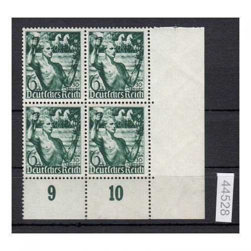 DR 1938, Mich.-Nr.: 660 ** Eckrand  4er.-Block