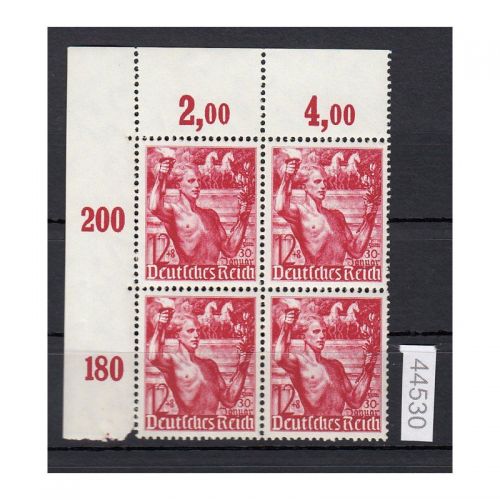 DR 1938, Mich.-Nr.: 661 ** Eckrand  4er.-Block