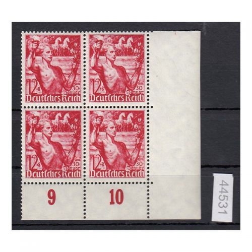 DR 1938, Mich.-Nr.: 661 ** Eckrand  4er.-Block