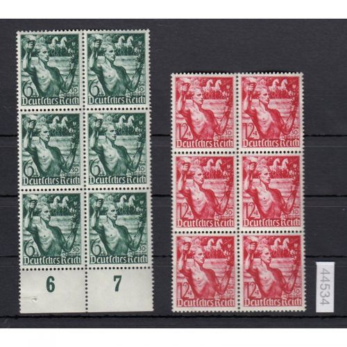 DR 1938, Mich.-Nr.: 660+61 **   6er.-Block