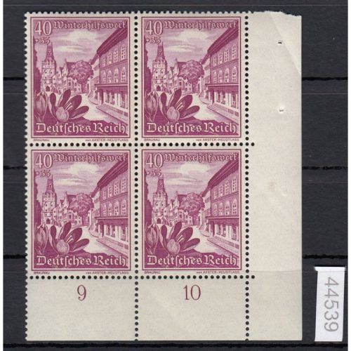DR 1938, Mich.-Nr.: 683 ** Eckrand  4er.-Block