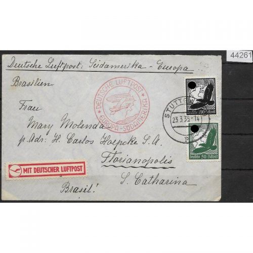 DR Zeppelinpost 1936, Mi. Nr. 530 vu. 534 Deutschlandfahrt