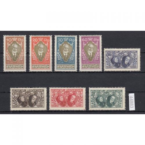 Liechtenstein 1928 : Mi.-Nr.:82-89 *