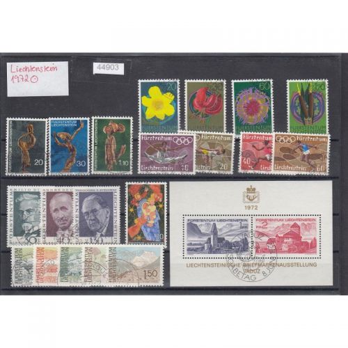 Liechtenstein 1972 gestempelt Komplett