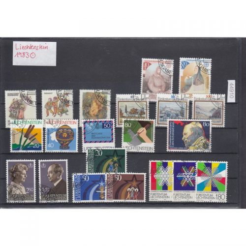 Liechtenstein 1983 gestempelt Komplett