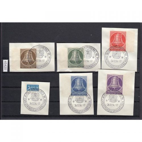Berlin 1953, Mich.-Nr.: 101-05 Vollstempel  Christkindle