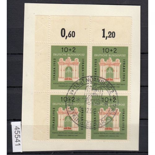 Bund 1953, Mich.-Nr.: 171 LUXUS Eckrand 4er.-Block  Vollstempel  Christkindle