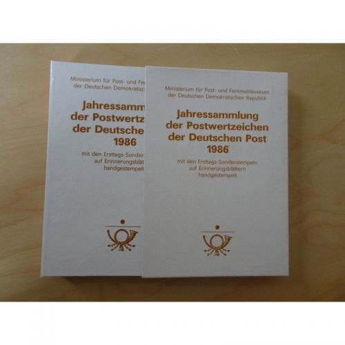 DDR 1986, Mich.-Nr.:  ** Ersttagsblatt-Jahressammlung der Deutschen Post 1986