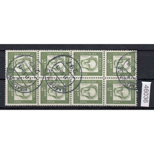 Bund 1961, Mich.-Nr.: 362 y gestempelt  8er.-Block