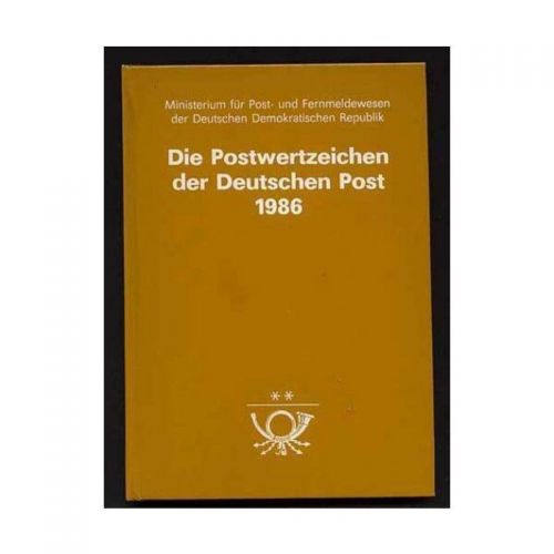 DDR 1986, Mich.-Nr.:  **  Komplettes Jahrbuch mit Marken, Blöcken, KLB, Ganzsachen