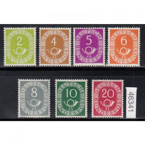 Bund 1951, Mich.-Nr.: 123-28+130 **