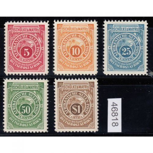 Kolonien Dt. Ostafrika 1892, Mich.-Nr.: S Na-e **/* Kompletter Satz Nachdruck