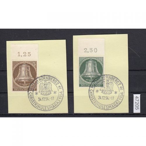 Berlin 1953, Mich.-Nr.: 101-02 Vollstempel  Oberrand