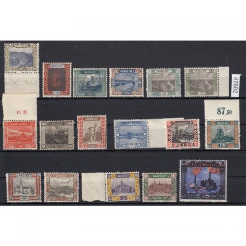 Saargebiet 1921 Mi. Nr. 53-69 **