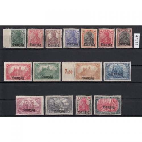 Danzig 1920 Mi.   Nr. 1-15 **
