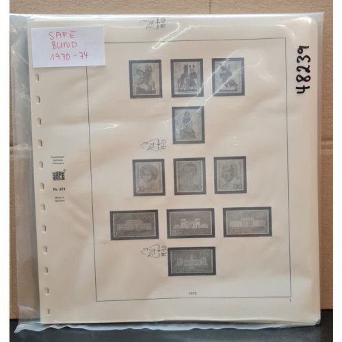 SAFE-Dual Bund 1970-74 Vordrucke  gebraucht     Altes System