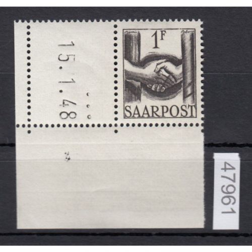 Saarland 1948 Mi. Nr. 241 Br **   (Druckdatum)