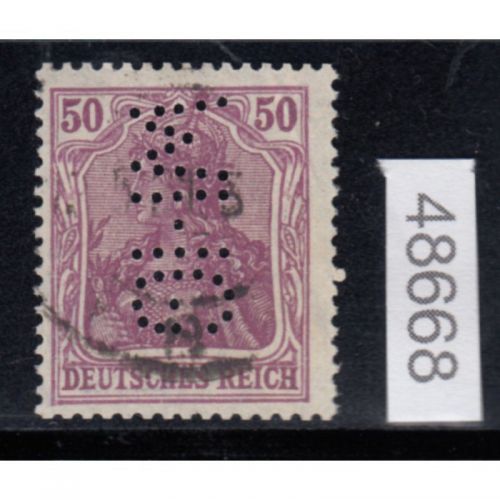 DR 1920, Mich.-Nr.: 146 I gestempelt geprüft Perfin  Firmenlochung  Michel 40,00
