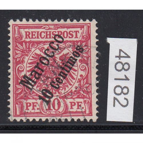 DAP Marokko 1899, Mich.-Nr.: 3 d gestempelt geprüft