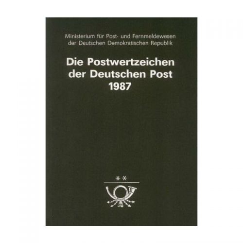 DDR 1987, Mich.-Nr.:  ** Komplettes Jahrbuch mit Marken Blöcken KLB, Ganzsachen