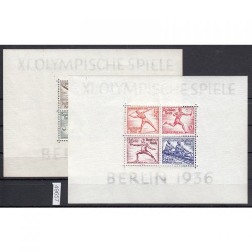 DR 1936, Mich.-Nr.: 624-631, Block 5 + 6 ** geprüft