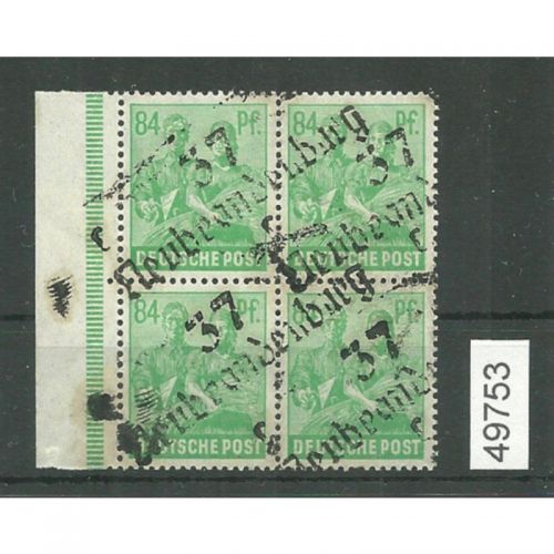 Bezirk 37  nr. 054 Neubrandenburg c ** 84 Pf. Viererblock geprüft BPP