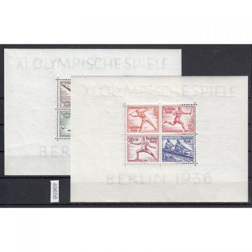 DR 1936, Mich.-Nr.: 624-631, Block 5 + 6 ** geprüft