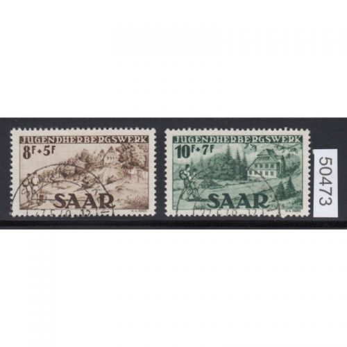 Saarland 1949 Mi. Nr. 262+63 gestempel geprüft