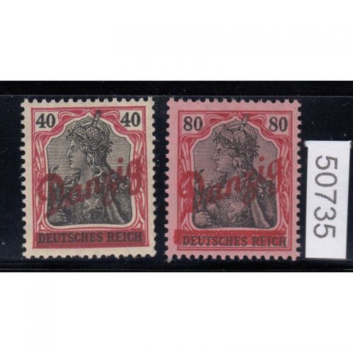 Danzig 1920 Mi.Nr. 38+40 **