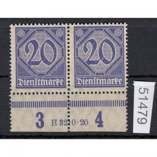 DR Dienst 1920, Mich.-Nr.:D 26 **  HAN