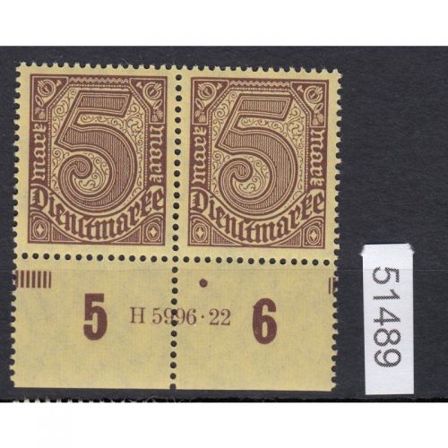 DR Dienst 1920, Mich.-Nr.:D 33 **  HAN