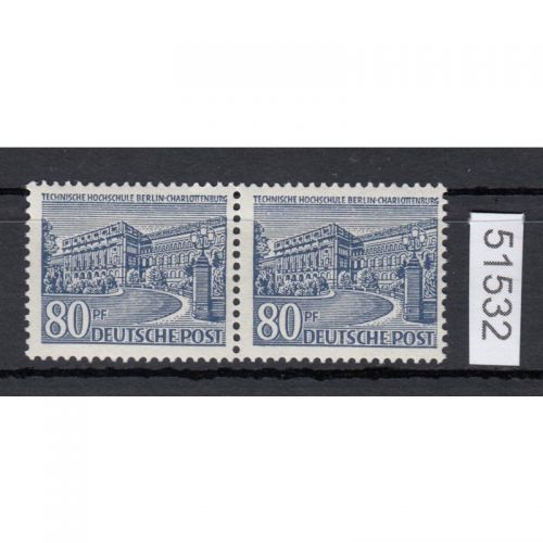 Berlin 1949, Mich.-Nr.: 55 **  waagerechtes Paar  geprüft