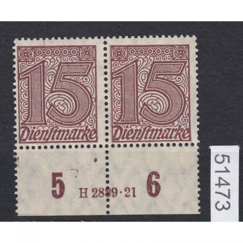 DR Dienst 1920, Mich.-Nr.:D 25 **  HAN