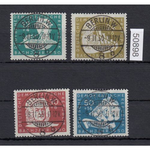 DDR 1950, Mich.-Nr.: 256-59 gestempelt+gummi  Luxus  Vollstempel