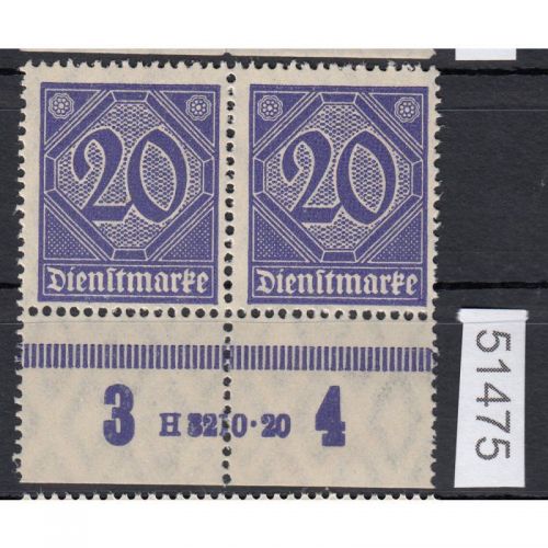 DR Dienst 1920, Mich.-Nr.:D 26 **  HAN