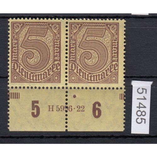 DR Dienst 1920, Mich.-Nr.:D 33 **  HAN
