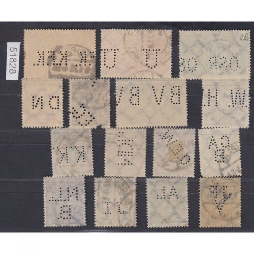 Deutsches Reich, Firmenlochungen, Perfins   Infla