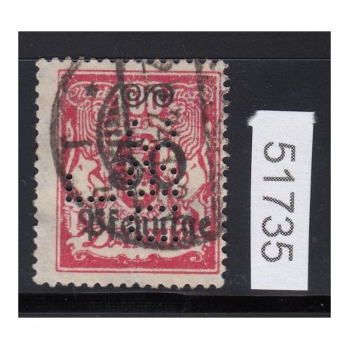 Danzig 187   gestempelt   FIRMENLOCHUNG PERFIN