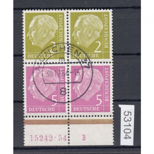 Bund 1955, Mich.-Nr.:  179 gestempelt HAN  (MHB 3)