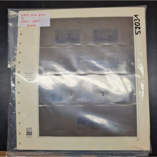 SAFE Dual-Plus Bund 1999-2001  Vordrucke  gebraucht
