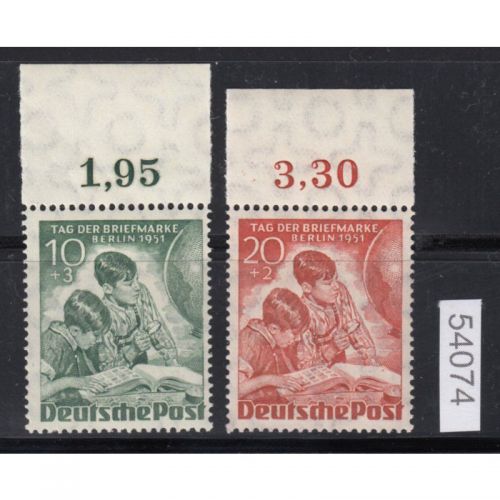 Berlin 1951, Mich.-Nr.: 80-81 ** Oberrand