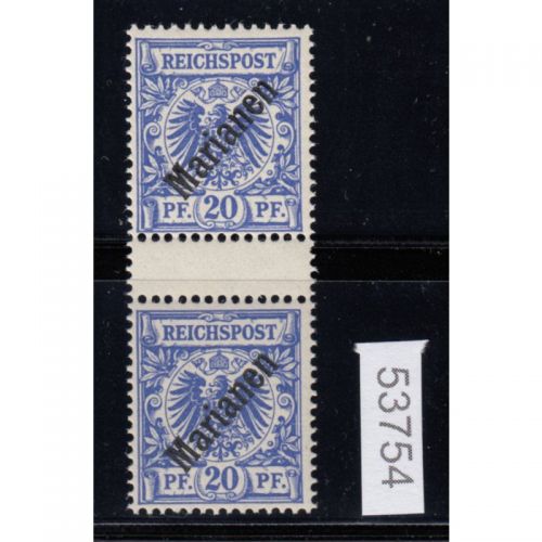 Kolonien Marianen 1899, Mich.-Nr.: 4 I ZS  ** geprüft    Zwischensteg