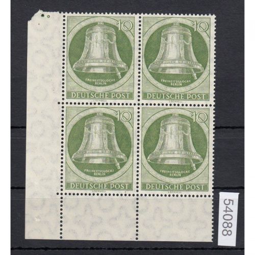 Berlin 1951, Mich.-Nr.: 83 ** Eckrand 4er+Block
