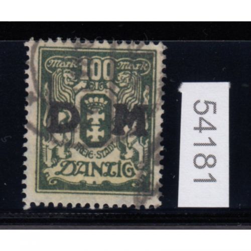 Danzig Dienst 1923 Mi.Nr. D 37  gestempelt geprüft  Befund